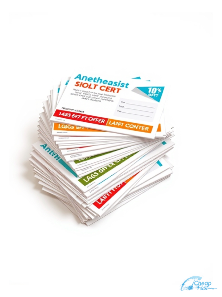 Anesthesiologist 3" x 3" Postcards printed on premium cardstock