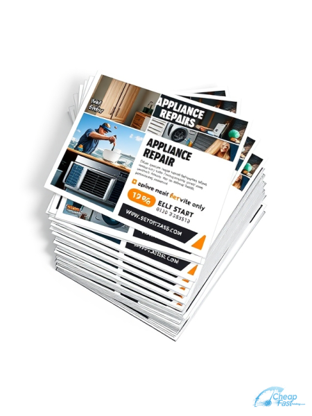 Appliance Repair Tech 3" x 4" Postcards printed on premium cardstock