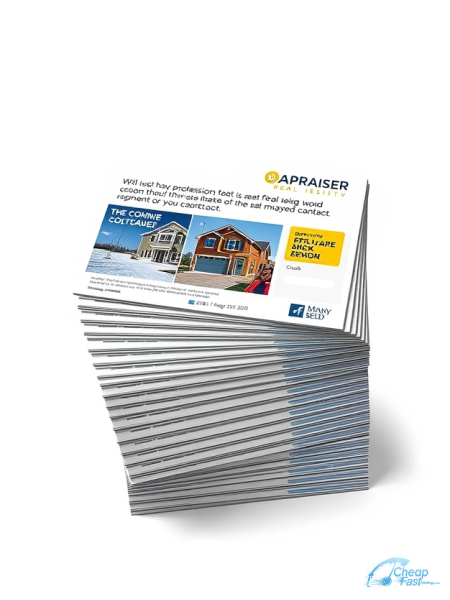 Appraiser Real Estate 2.75" x 8.5" Postcards printed on premium cardstock