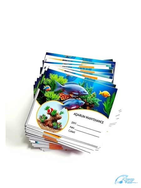 250 Wallet Friendly 4x11 13pt Premium Linen Aquarium Maintenance Bulk Postcards