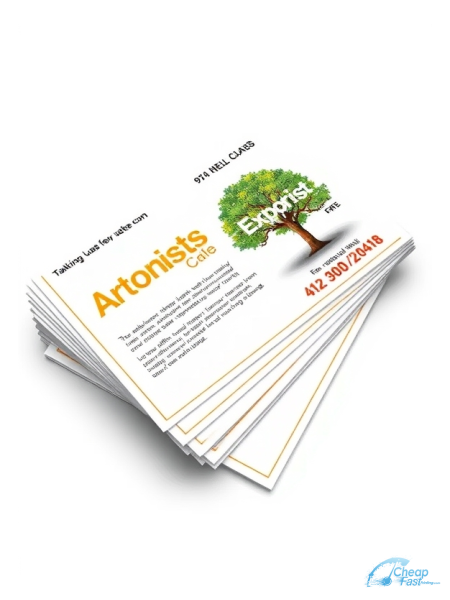 500 Price Savvy 4.25x5.5 14pt Gloss Arborist Bulk Postcards