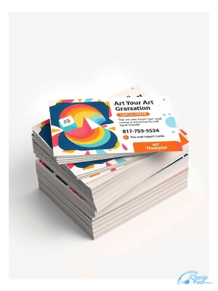 1000 Low Cost 3x4 14pt Uncoated Art Therapist Bulk Postcards