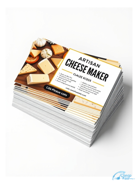 100 Low Rate 4.5x6.5 18pt Ultra Premium Pearl Artisan Cheese Maker Bulk Postcards