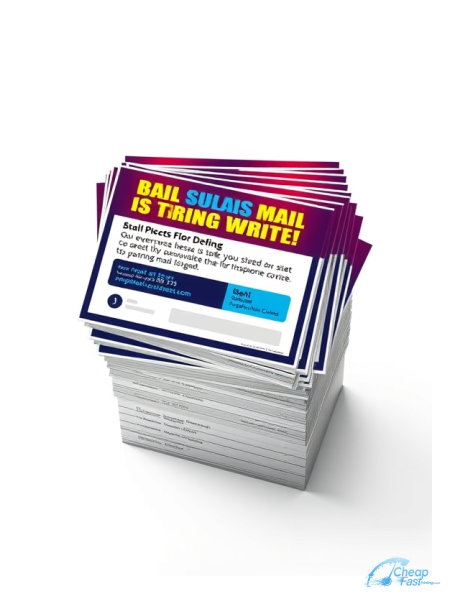 1000 Swift 6.5x8 14pt Uncoated Bail Bondsman Bulk Postcards