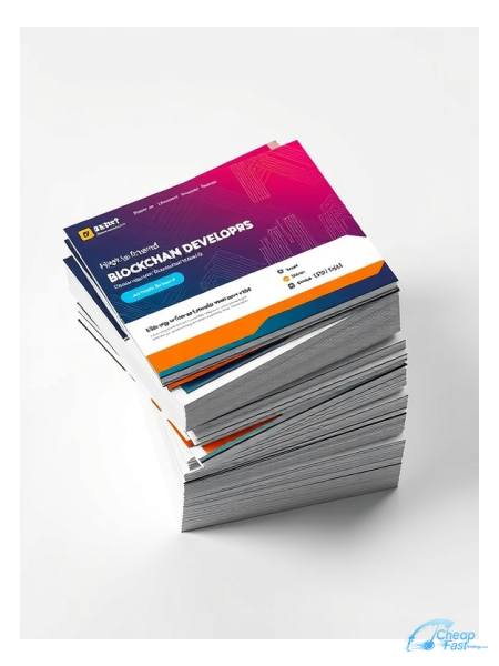 Blockchain Developer 4" x 9" Postcards printed on premium cardstock