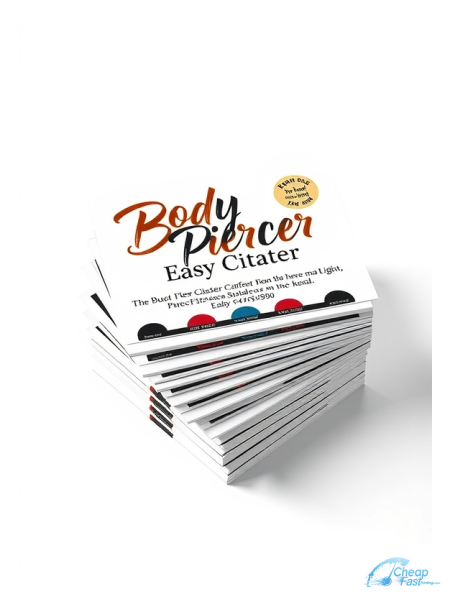 100 Inexpensive 2.75x8.5 100lb Matte Cover Body Piercer Bulk Postcards