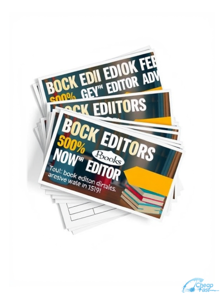 Book Editor 4" x 11" EDDM® Postcards printed on premium cardstock