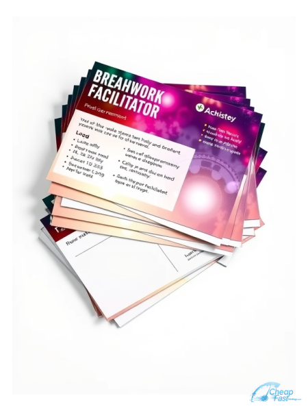 Breathwork Facilitator 4.25" x 5.5" Postcards printed on premium cardstock