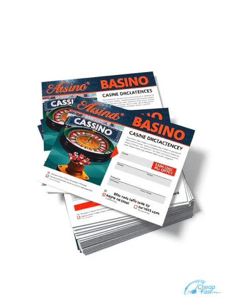 5000 Express 4.5x6.5 18pt Premium Kraft Casino Dealer Freelance Private Bulk Postcards