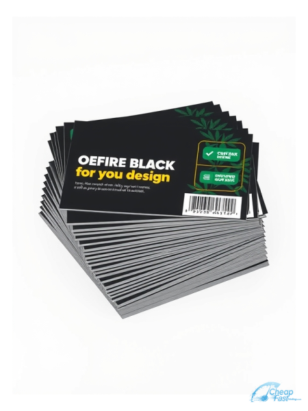 1000 Swift 5.5x8.5 38pt Trifecta Black With Velvet Finish Cbd Dispensary Owner Bulk Postcards