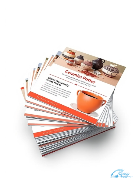 5000 Accelerated 6x8 38pt Trifecta Red With Velvet Finish Ceramicist Potter Bulk Postcards