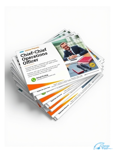 1000 Low Cost 6.5x9 14pt Uncoated Chief Operations Officer Coo Bulk Postcards