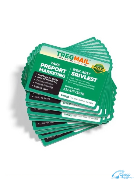 500 Low Priced 3.5x6 24pt Trifecta Green With Velvet Finish Chiropractor Bulk Postcards