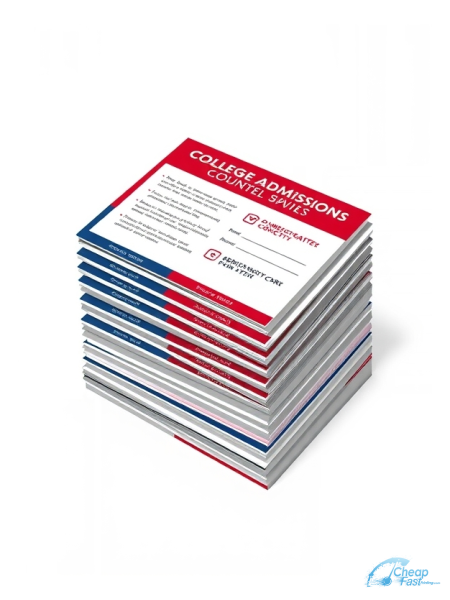5000 Cost Effective 4x6 38pt Trifecta Red With Velvet Finish College Admissions Counselor Bulk Postcards