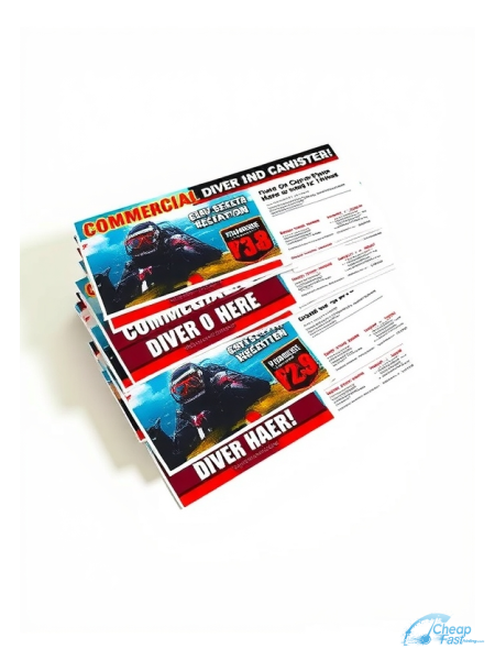 5000 Cost Effective 2.75x8.5 38pt Trifecta Red With Velvet Finish Commercial Diver Bulk Postcards