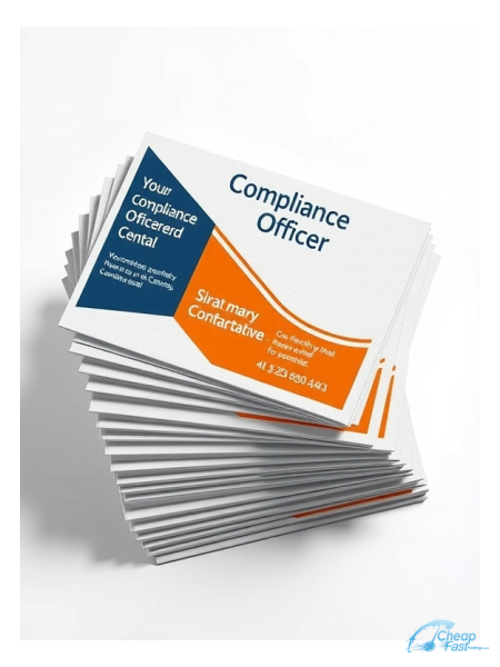 250 Wallet Friendly 3x4 13pt Premium Linen Compliance Officer Bulk Postcards