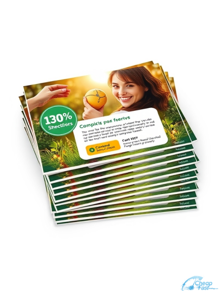 1000 Deal 3x6 14pt Uncoated Composting Service Provider Bulk Postcards