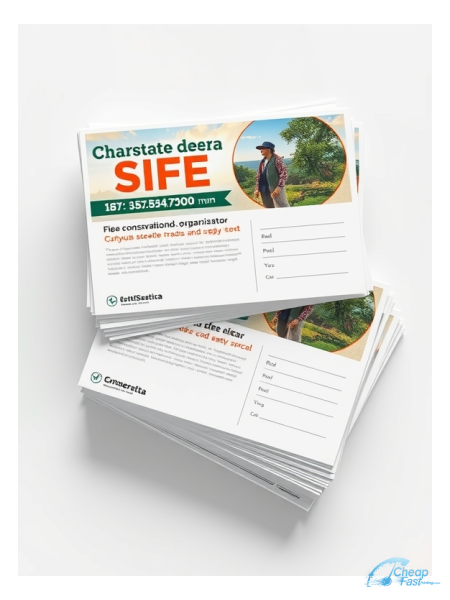 250 Entry Level 3.5x8.5 18pt Ultra Premium Smooth White Conservation Organization Director Bulk Postcards