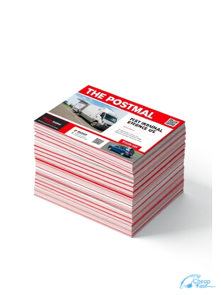 5000 Express 4x11 38pt Trifecta Red With Velvet Finish Courier Messenger Bulk Postcards