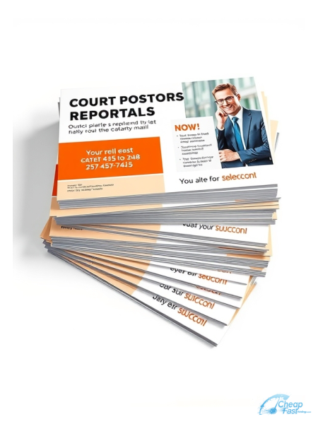 100 Urgent 4.25x5.5 100lb Matte Cover Court Reporter Bulk Postcards
