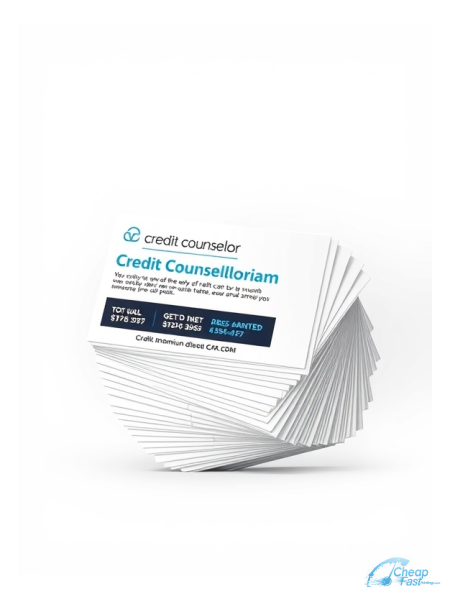 250 Wallet Friendly 4x11 13pt Premium Linen Credit Counselor Bulk Postcards