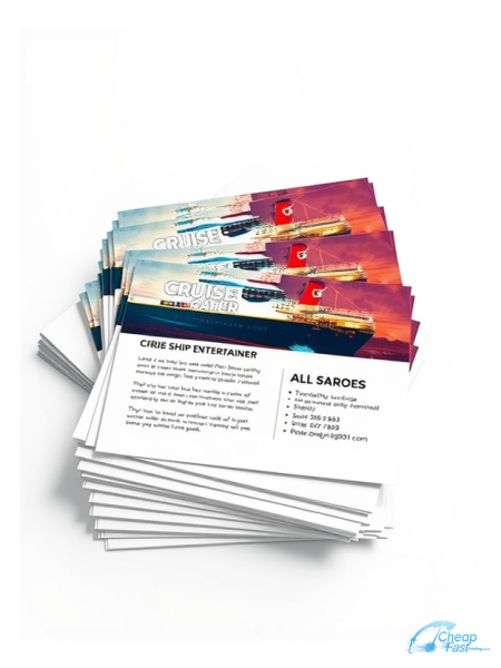 2500 Prompt 4.5x6.5 16pt Premium Matte Cruise Ship Entertainer Bulk Postcards