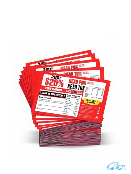 5000 Discount 6x9 38pt Trifecta Red With Velvet Finish Direct Sales Rep Avon Etc Bulk Postcards