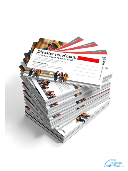 100 Inexpensive 6x11 100lb Matte Cover Disaster Relief Worker Bulk Postcards