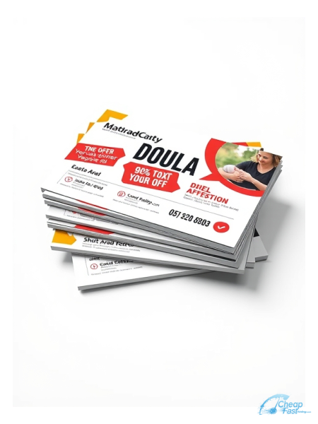 1000 Quick 5x7 38pt Trifecta Black With Velvet Finish Doula Bulk Postcards