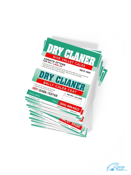 500 Price Savvy 9x12 24pt Trifecta Green With Velvet Finish Dry Cleaner Bulk Postcards