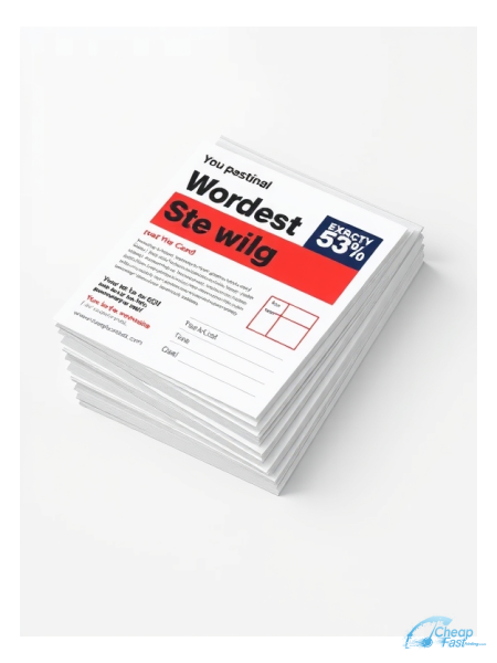 100 Low Rate 3x4 100lb Matte Cover Economist Bulk Postcards