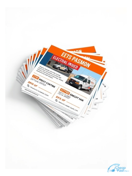 250 Entry Level 3x5 13pt Premium Linen Electrician Bulk Postcards