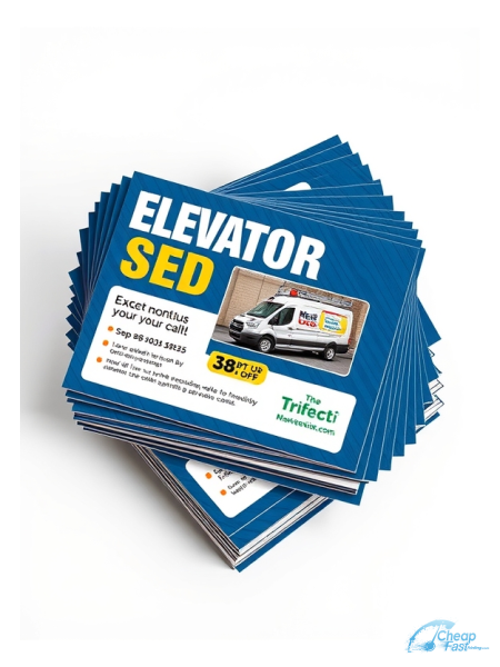 Elevator Mechanic 4" x 4" Postcards printed on premium cardstock