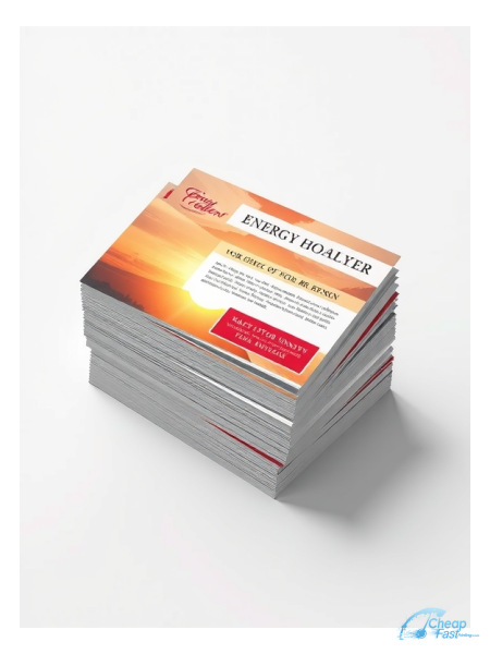 1000 Quick 3.5x5 14pt Uncoated Energy Healer Bulk Postcards
