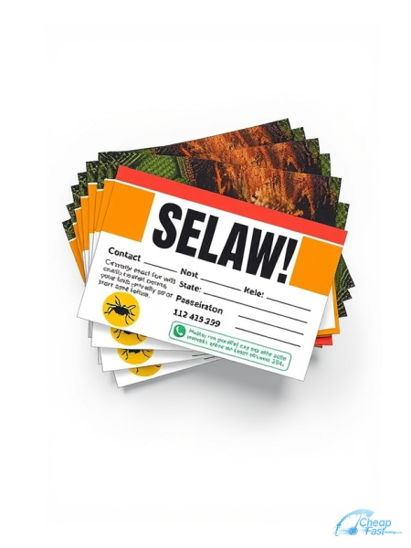 500 Economical 4.5x4.5 14pt Gloss Exterminator Bulk Postcards