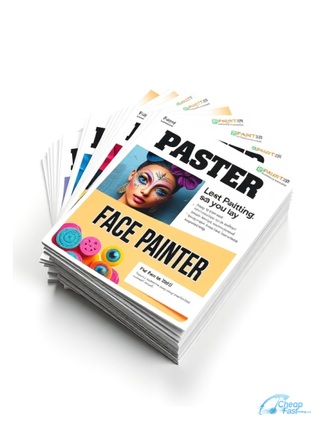 1000 Low Cost 4.5x6.5 14pt Uncoated Face Painter Bulk Postcards