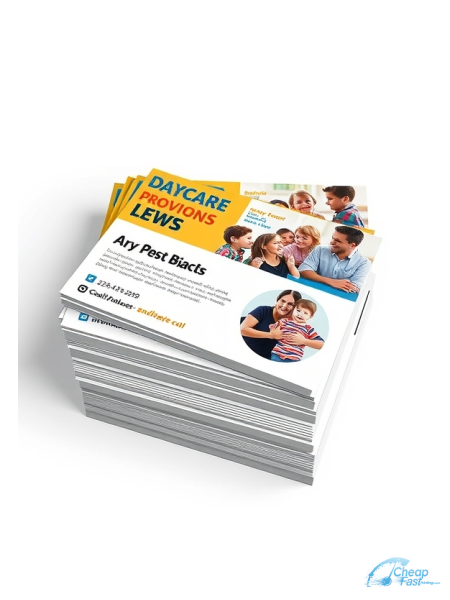 500 Price Savvy 4.25x5.5 14pt Gloss Family Daycare Provider Bulk Postcards