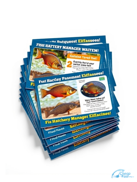 2500 Best Value 6x9 38pt Trifecta Blue With Velvet Finish Fish Hatchery Manager Bulk Postcards