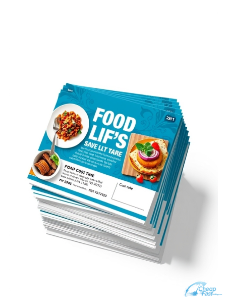 Food Stylist 4" x 4" Postcards printed on premium cardstock
