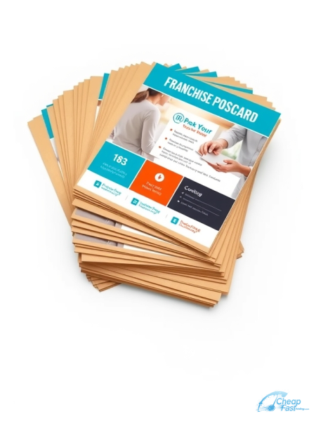 5000 Reduced Price 8.5x11 18pt Premium Kraft Franchise Owner Bulk Postcards