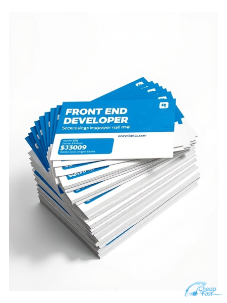 Front End Developer 9" x 12" EDDM® Postcards printed on premium cardstock