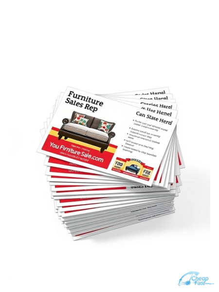 Furniture Sales Rep 3" x 4" Postcards printed on premium cardstock