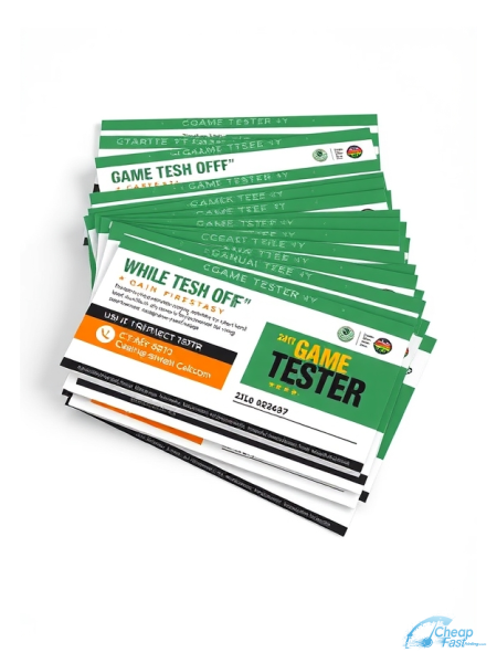 500 Fast 2x4 24pt Trifecta Green With Velvet Finish Game Tester Bulk Postcards