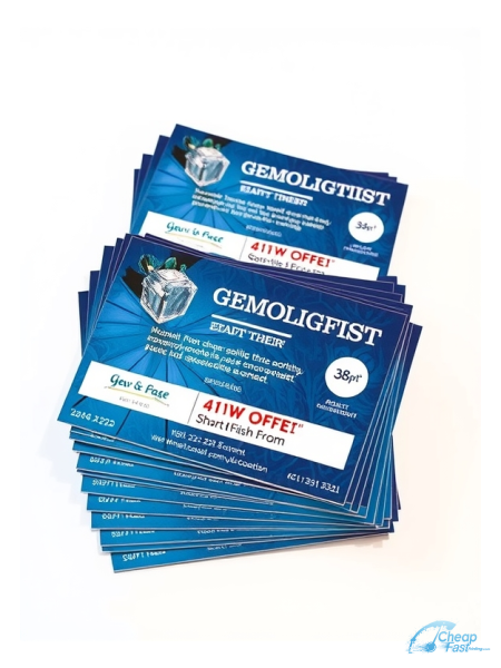 2500 Rapid 3x3 38pt Trifecta Blue With Velvet Finish Gemologist Bulk Postcards
