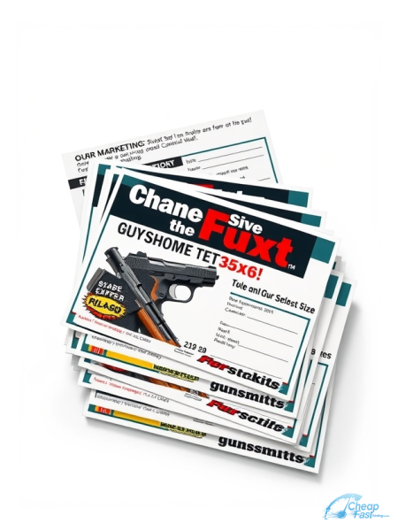 Gunsmith 3.5" x 6" Postcards printed on premium cardstock