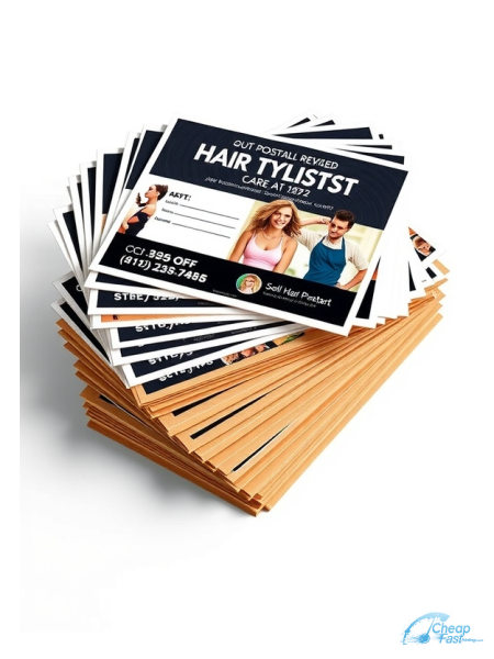 5000 Discount 3x6 18pt Premium Kraft Hair Stylist Bulk Postcards
