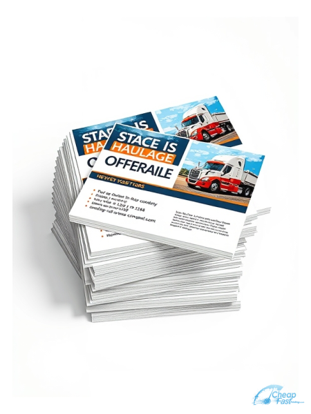250 Low Price 4.5x4.5 13pt Premium Linen Heavy Haulage Operator Bulk Postcards