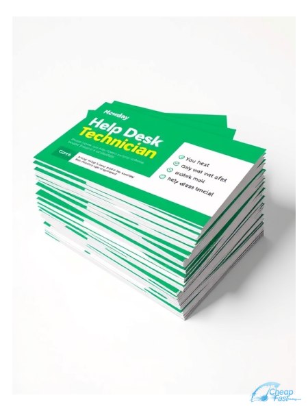 Help Desk Technician 3.5" x 8.5" Postcards printed on premium cardstock