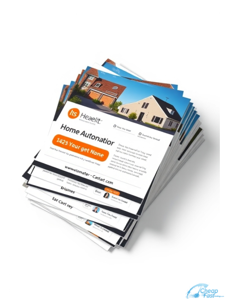 Home Automation Installer 4.25" x 11" EDDM® Postcards printed on premium cardstock