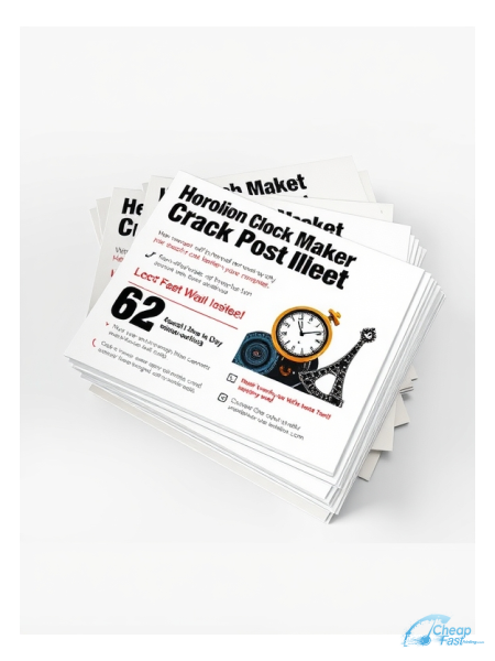 250 Wallet Friendly 6x6 18pt Ultra Premium Smooth White Horologist Clock Watch Maker Bulk Postcards